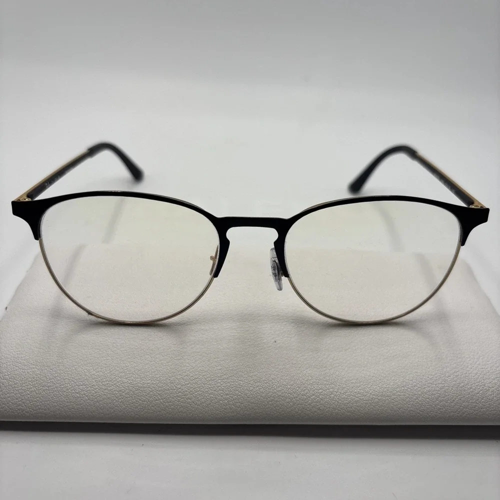 RAY-BAN RB 6375 2890 BLACK GOLD AUTHENTIC EYEGLASSES 53-18-145mm #C271